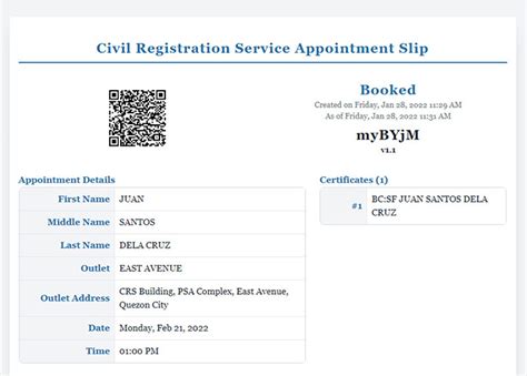 csr psa appointment